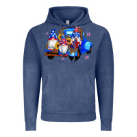 Vintage Denim american flag gnomes truck sunflowers star leopard Vintage Hoodie - Artiststas