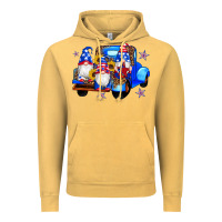 Vintage Mustard american flag gnomes truck sunflowers star leopard Vintage Hoodie - Artiststas