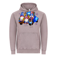 Vintage Zinc american flag gnomes truck sunflowers star leopard Vintage Hoodie - Artiststas