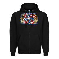 Black 4th of July Pinwheel Zipper Hoodie - Jasminsmagicworld