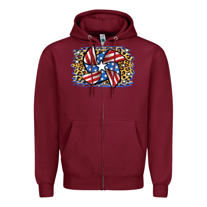 4th Of July Pinwheel Zipper Hoodie by Jasminsmagicworld | Teevron
