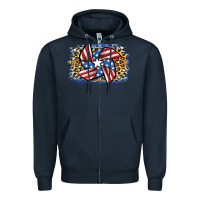 Navy 4th of July Pinwheel Zipper Hoodie - Jasminsmagicworld