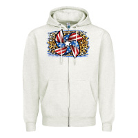 Oatmeal Heather 4th of July Pinwheel Zipper Hoodie - Jasminsmagicworld