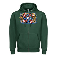 Sports Green 4th of July Pinwheel Zipper Hoodie - Jasminsmagicworld