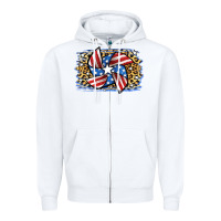 White 4th of July Pinwheel Zipper Hoodie - Jasminsmagicworld