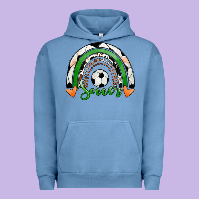 Soccer Rainbow Urban Hoodie Designed By Ranaportraitstore