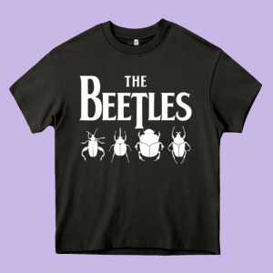 Beetles Heavy Core Tee Designed By Artisfamous