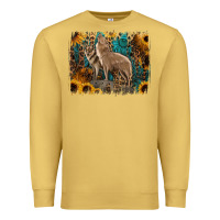 Antique Gold Western Wolves Premium Sweatshirt - Jasminsmagicworld