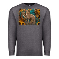 Charcoal Heather Western Wolves Premium Sweatshirt - Jasminsmagicworld