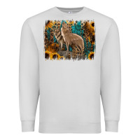 Dove Grey Western Wolves Premium Sweatshirt - Jasminsmagicworld