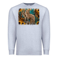 Heather Grey Western Wolves Premium Sweatshirt - Jasminsmagicworld