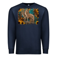 Navy Western Wolves Premium Sweatshirt - Jasminsmagicworld
