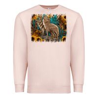 Pale Pink Western Wolves Premium Sweatshirt - Jasminsmagicworld