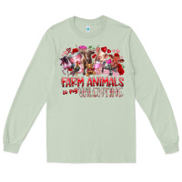 Matcha farm animals is my valentine Long Sleeve Tee - RacoonDesign