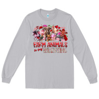 Moon Dust farm animals is my valentine Long Sleeve Tee - RacoonDesign