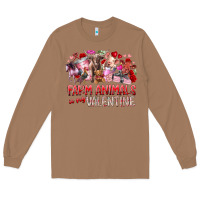 Toasted Coconut farm animals is my valentine Long Sleeve Tee - RacoonDesign