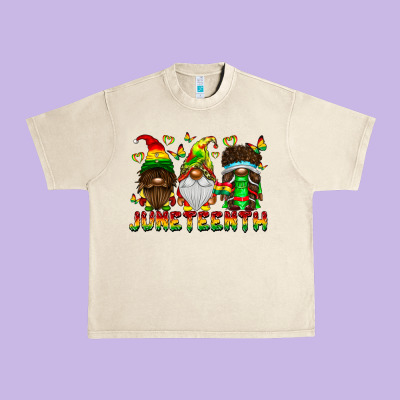 June Teenth Gnomes Urban Heavy Tee Designed By Cowhidedigitalart