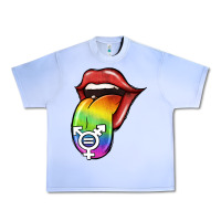 Grape Ice Pride LGBT Sign Tongue Urban Heavy Tee - Jasminsmagicworld