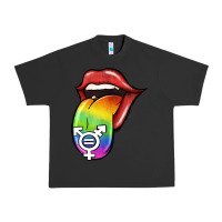 Pigment Black Pride LGBT Sign Tongue Urban Heavy Tee - Jasminsmagicworld