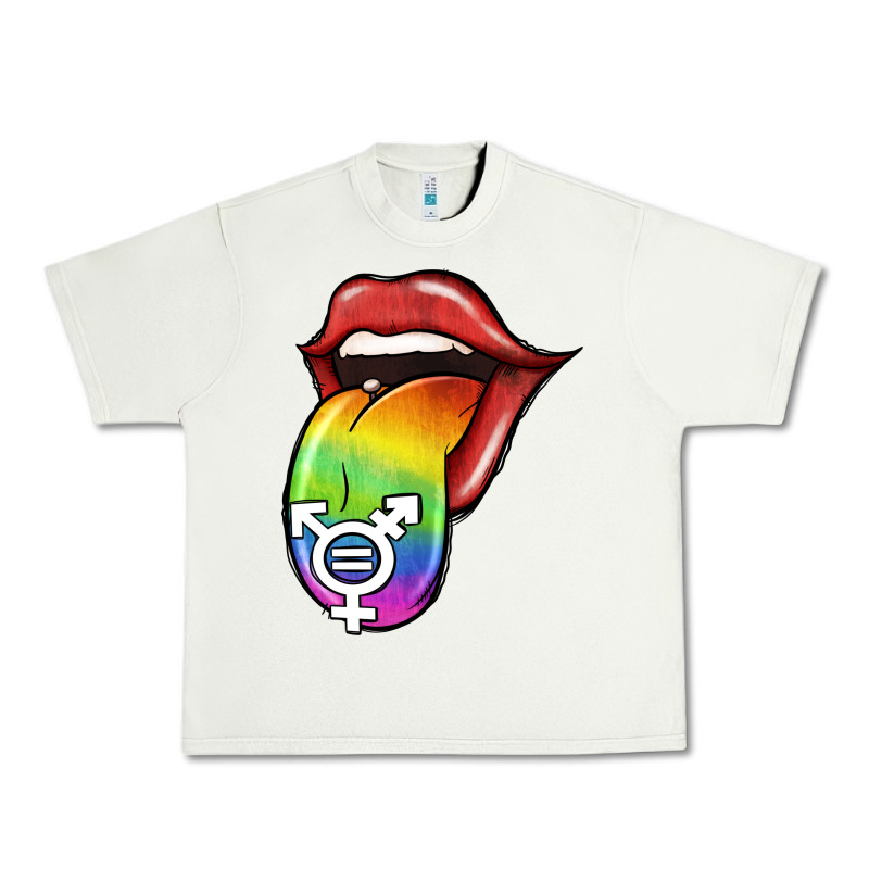Pride Lgbt Sign Tongue Urban Heavy Tee by Jasminsmagicworld | Teevron