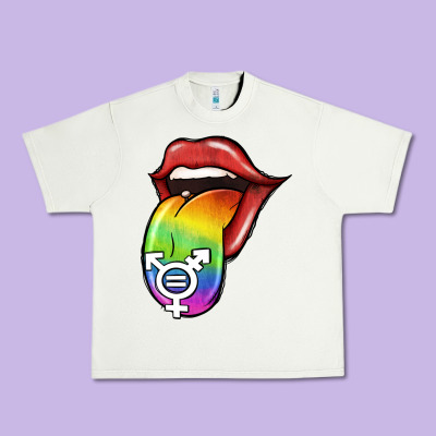 Pride Lgbt Sign Tongue Urban Heavy Tee Designed By Jasminsmagicworld