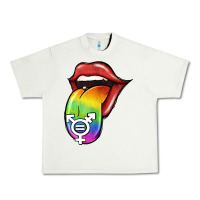 Pistachio Pride LGBT Sign Tongue Urban Heavy Tee - Jasminsmagicworld