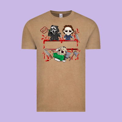 Halloween Vintage Tee Designed By Cowhidedigitalart