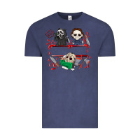 Vintage Denim halloween Vintage Tee - CowhideDigitalArt