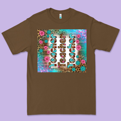 Teacher Gemstone And Pink Flower Tumbler Premium Tee Designed By Bundleandbundleshop