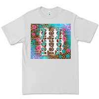 Dove Grey teacher gemstone and pink flower tumbler Premium Tee - BundleAndBundleShop