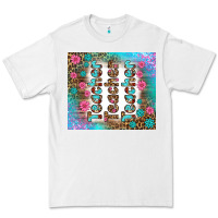 White teacher gemstone and pink flower tumbler Premium Tee - BundleAndBundleShop