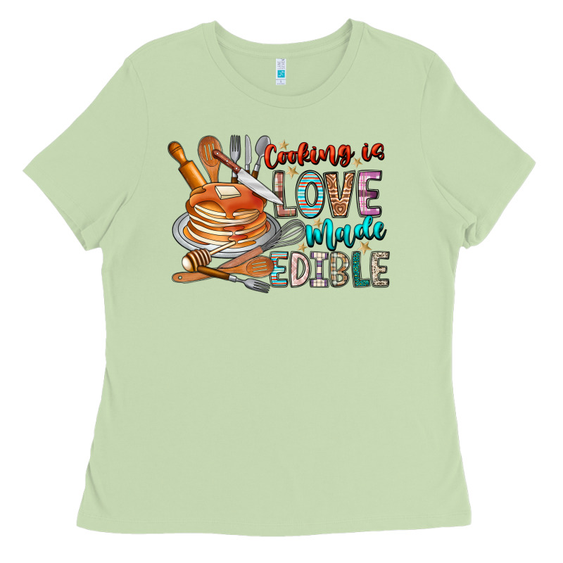 Cooking Is Love Made Edible Ladies Tee by CowhideDigitalArt | Teevron