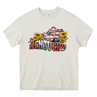 Cream Kentucky 4th of July Heavy Core Tee - FaDigitalArtStudio