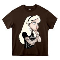 Chocolate Brown alice tattoo Heavy Core Tee - artisFamous
