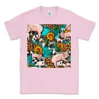 Bubblegum Pink american yorkshire pig seamless pattern Classic Tee - FaDigitalArtStudio
