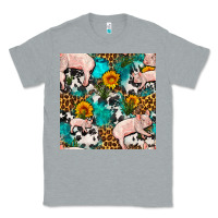 Heather Grey american yorkshire pig seamless pattern Classic Tee - FaDigitalArtStudio