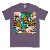 Lavender american yorkshire pig seamless pattern Classic Tee - FaDigitalArtStudio