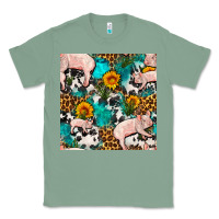 Sage american yorkshire pig seamless pattern Classic Tee - FaDigitalArtStudio