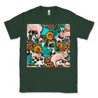 Sports Green american yorkshire pig seamless pattern Classic Tee - FaDigitalArtStudio