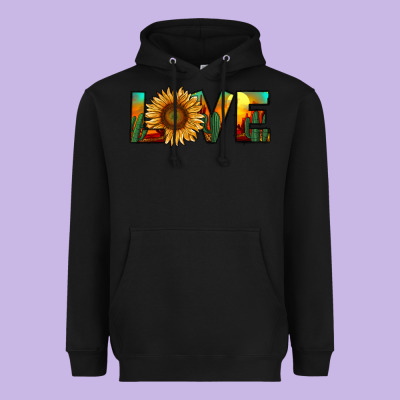 Desert Sunflower Love Heavyweight Hoodie Designed By Ranaportraitstore