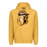 Mustard Softball Tongue Premium Hoodie - Jasminsmagicworld