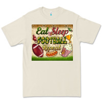 Bone eat sleep football repeat tumbler Premium Tee - BundleAndBundleShop