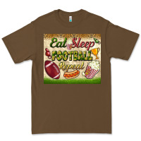 Cacao eat sleep football repeat tumbler Premium Tee - BundleAndBundleShop
