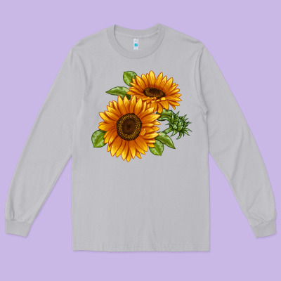 Soraya Sunflower Long Sleeve Tee Designed By Lillyallendesigns