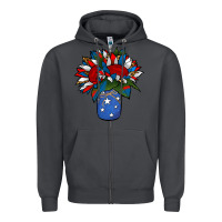 Smoke Patriotic Sunflower in a Jar Zipper Hoodie - Jasminsmagicworld