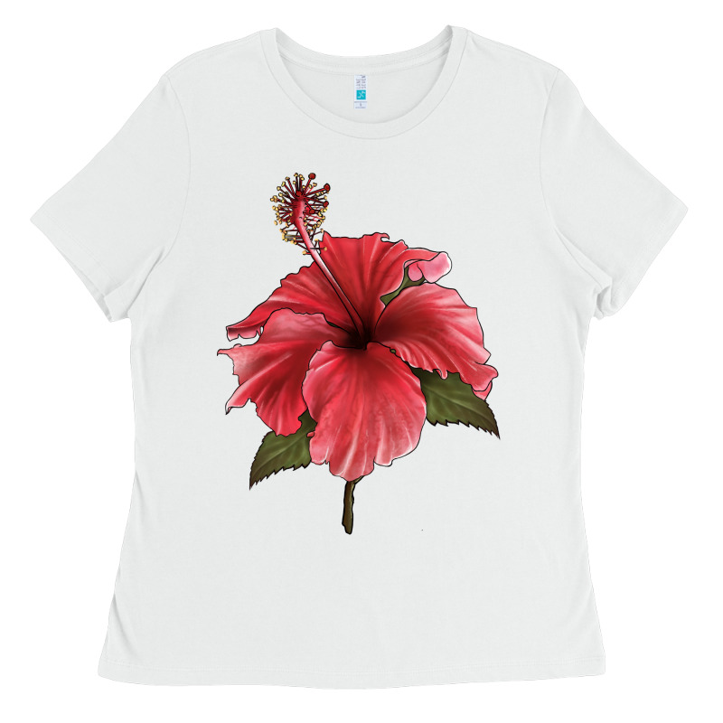 Puerto Rican Hibiscus Flower Illustrations Ladies Tee by LillyAllenDesigns | Teevron