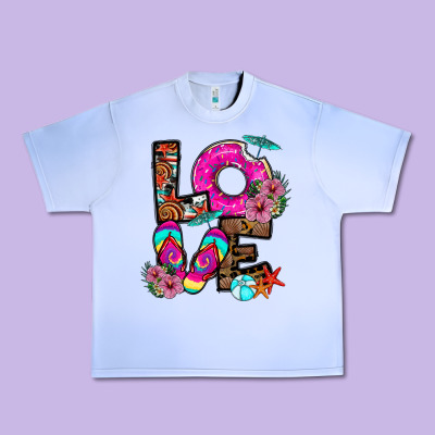 Love Summer Urban Heavy Tee Designed By Cowhidedigitalart