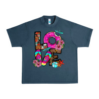 Midnight Navy Love Summer Urban Heavy Tee - CowhideDigitalArt