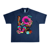 Navy Love Summer Urban Heavy Tee - CowhideDigitalArt