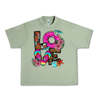 Oil Green Love Summer Urban Heavy Tee - CowhideDigitalArt